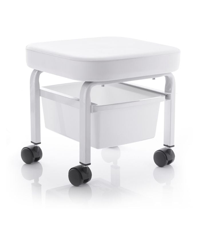 Kosmetikhocker für pediküre mit aufbewahrungsfach