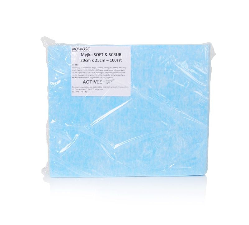 Einwegwaschtücher für kosmetische behandlungen 100 st. Soft&scrub 20x25cm