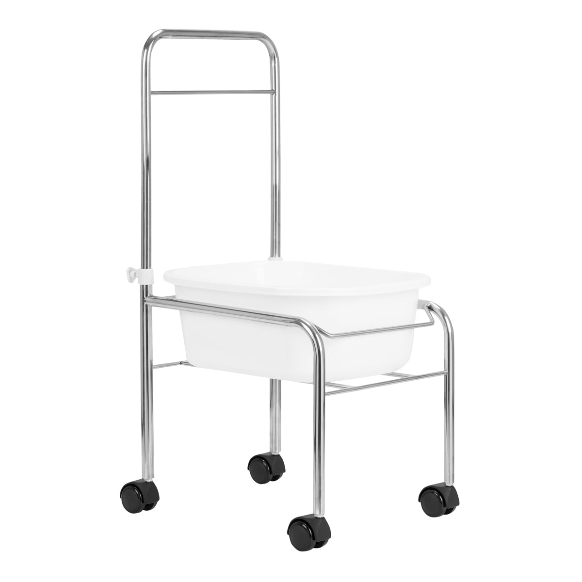 Pladanj za pedikuru na kotačima, kromiran