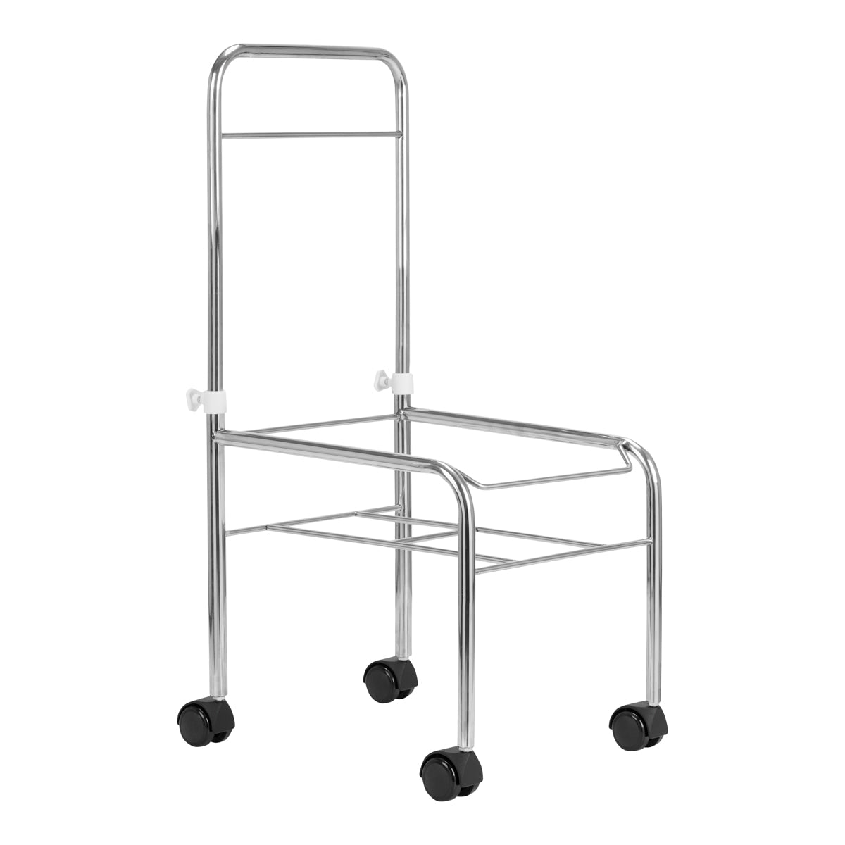Pladanj za pedikuru na kotačima, kromiran