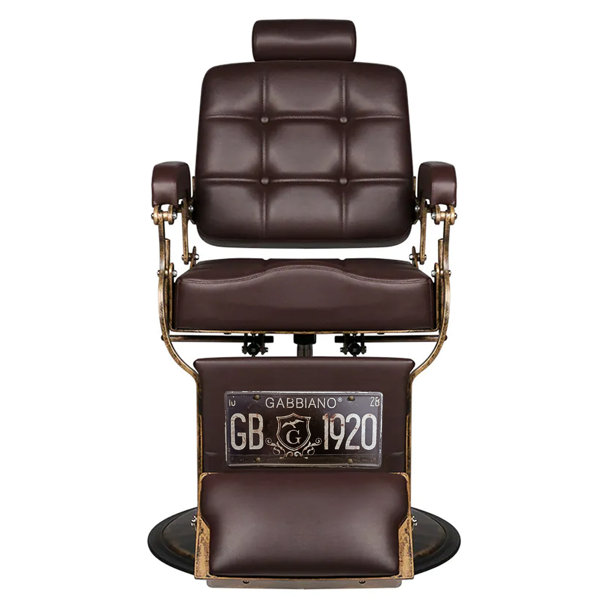 Gabbiano barber chair Boss brown