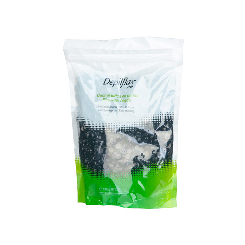 Depilflax 100 wachsperlen film wax schwarz 1000g