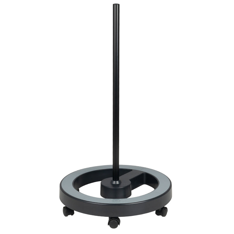 Ein schwarzes Stativ für die Lampe Elegante
