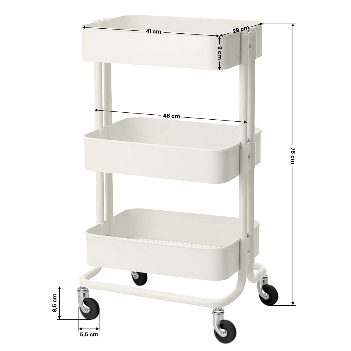 Kosmetikwagen hs05 weiss