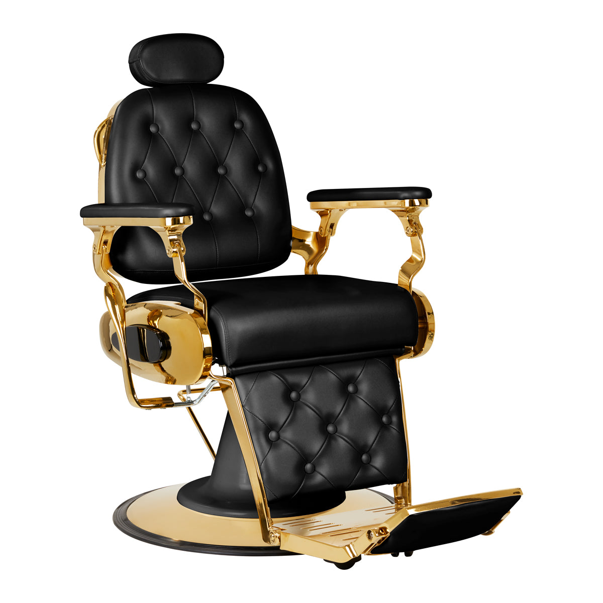 Gabbiano Barber Chair Grancesco black and gold
