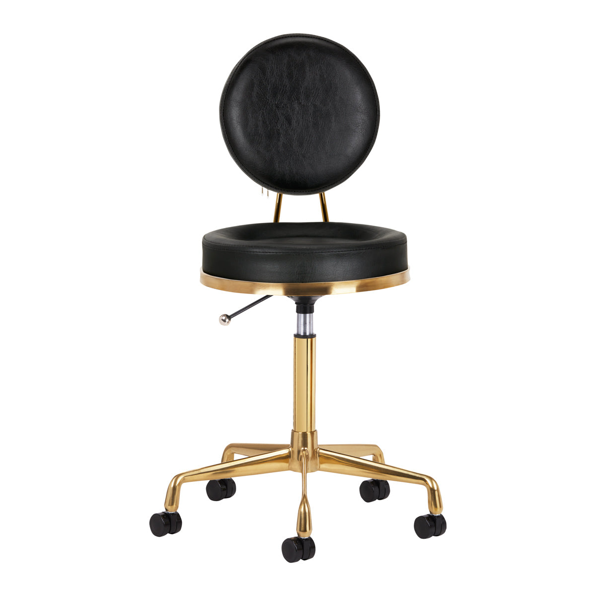KOSMETIKHOCKER H5 GOLD SCHWARZ