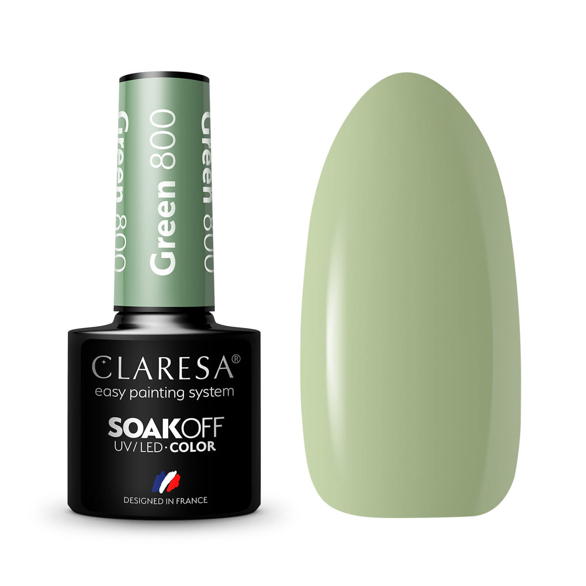 CLARESA Gel Politur GRÜN 800 -5g