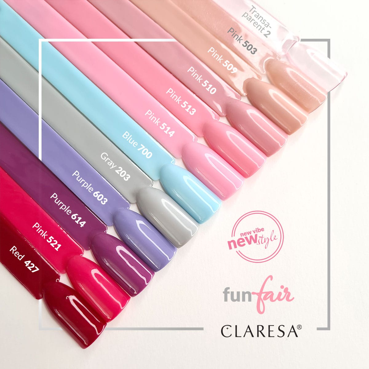 CLARESA Gel Politur PINK 510 -5g