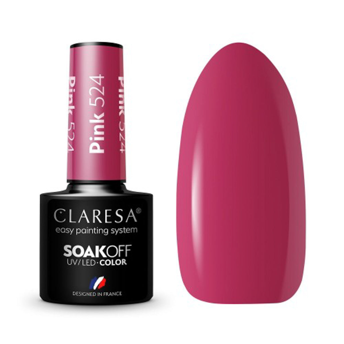 CLARESA hibridni lak za nokte RUŽIČASTI 524 - 5 g