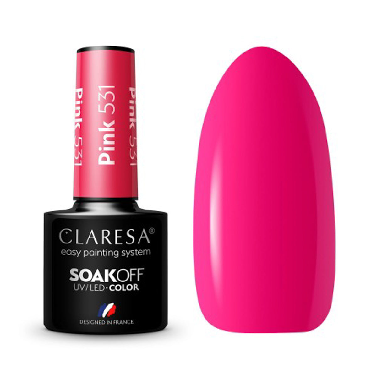 CLARESA hibridni lak za nokte RUŽIČASTI 531 - 5 g