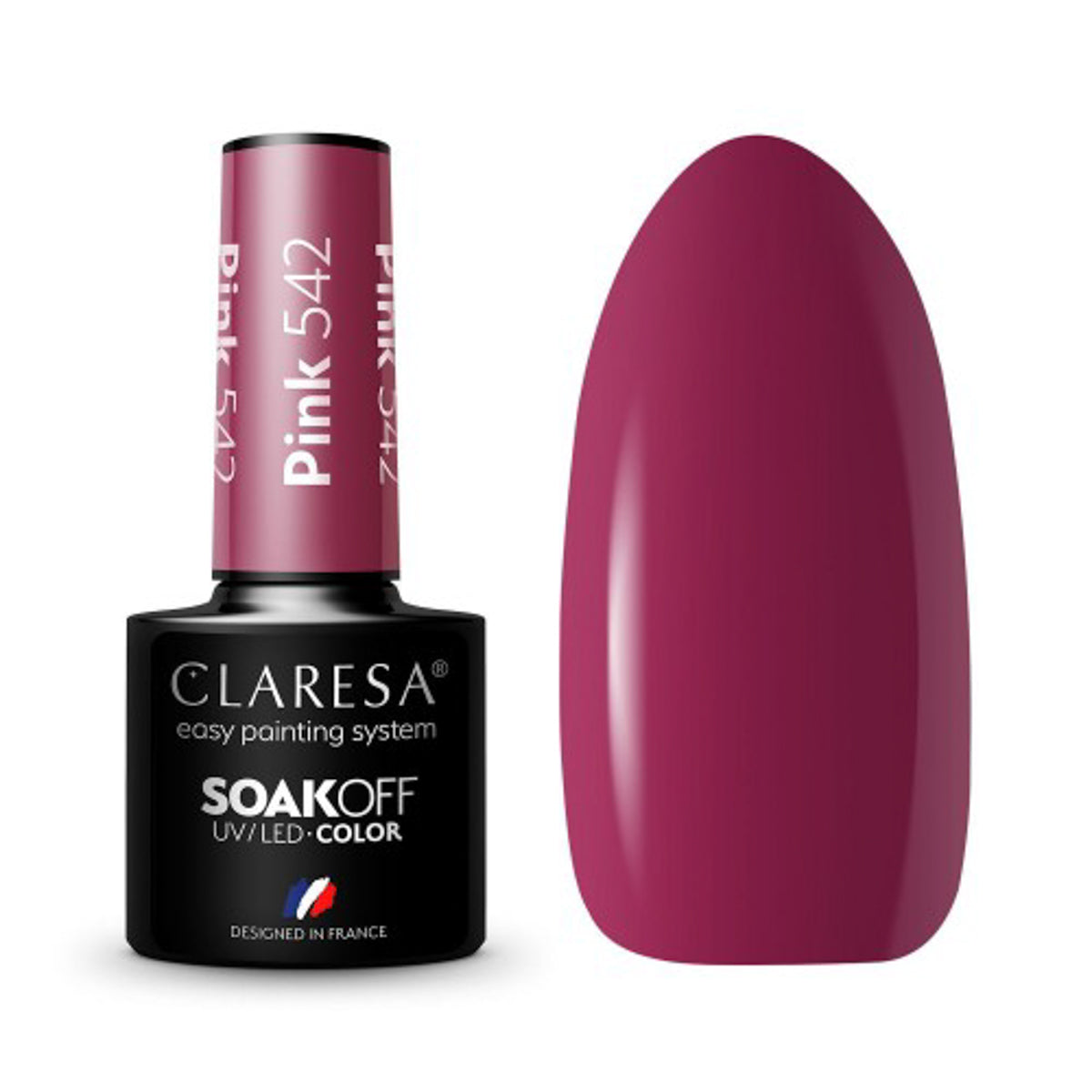 CLARESA hibridni lak za nokte RUŽIČASTI 542 - 5 g