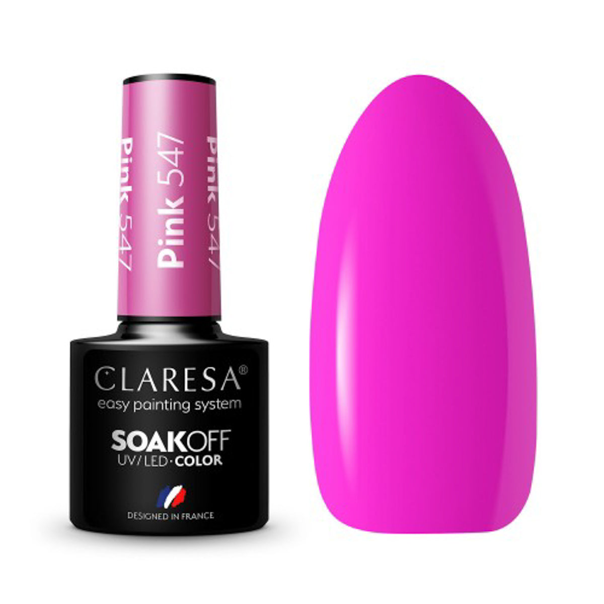 CLARESA hibridni lak za nokte RUŽIČASTI 547 - 5 g