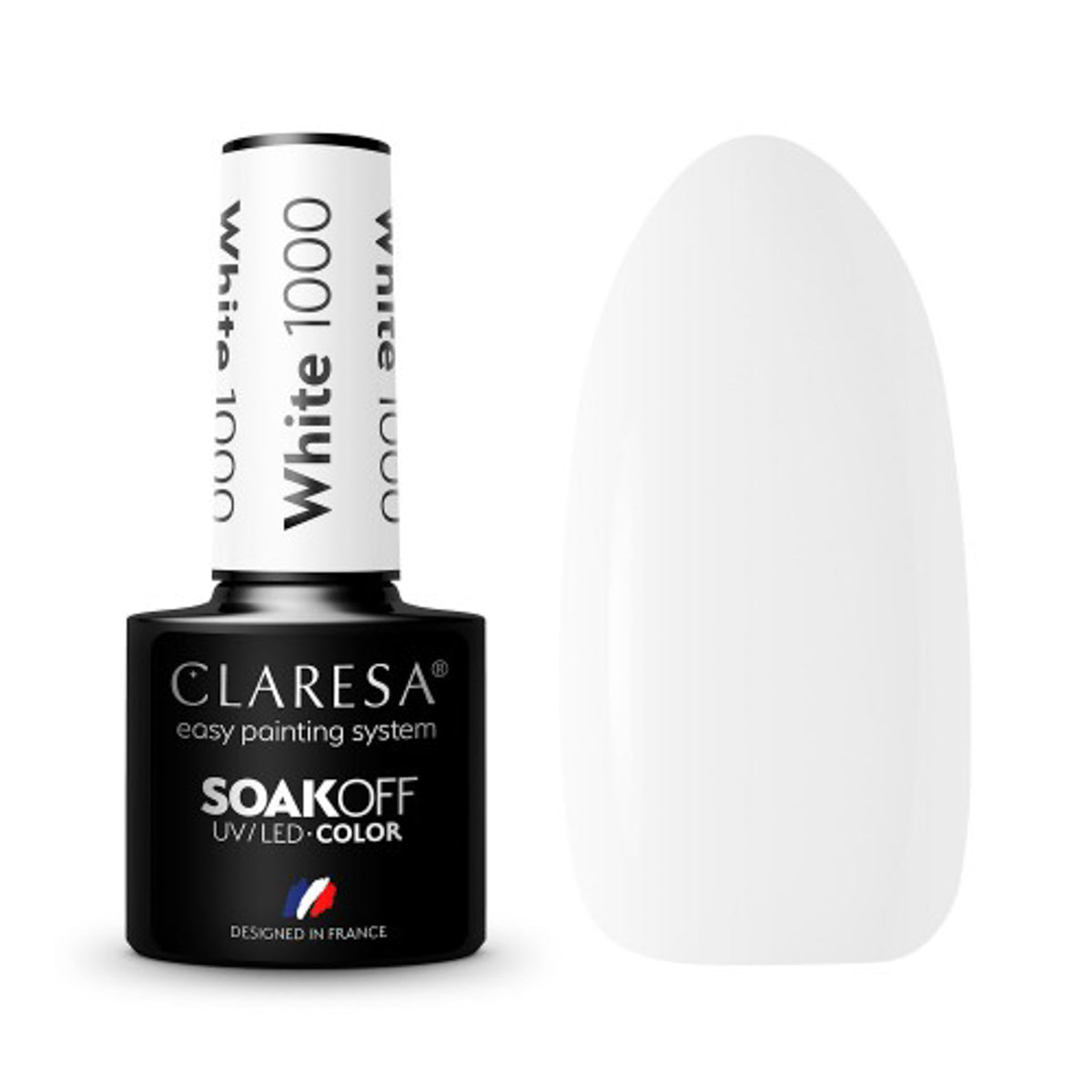 CLARESA hibridni lak za nokte BIJELI 1000 - 5 g