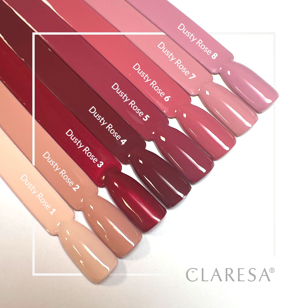 CLARESA Hybrid nail polish DUSTY ROSE 8 -5g