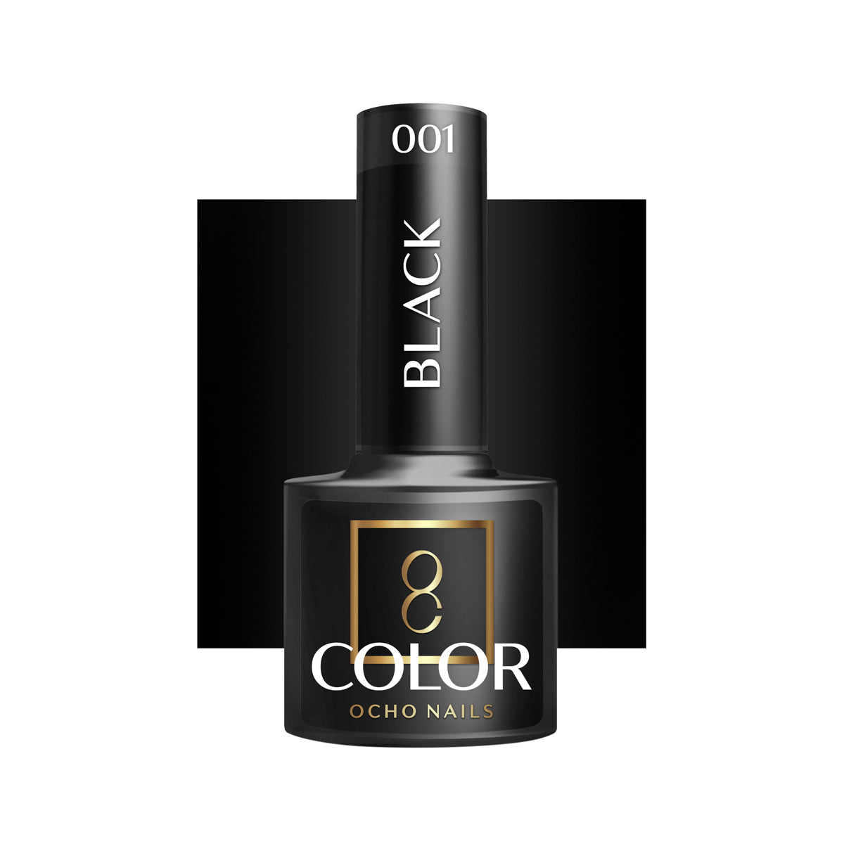 OCHO NAILS Hibridni lak za nokte crni 002 - 5 g