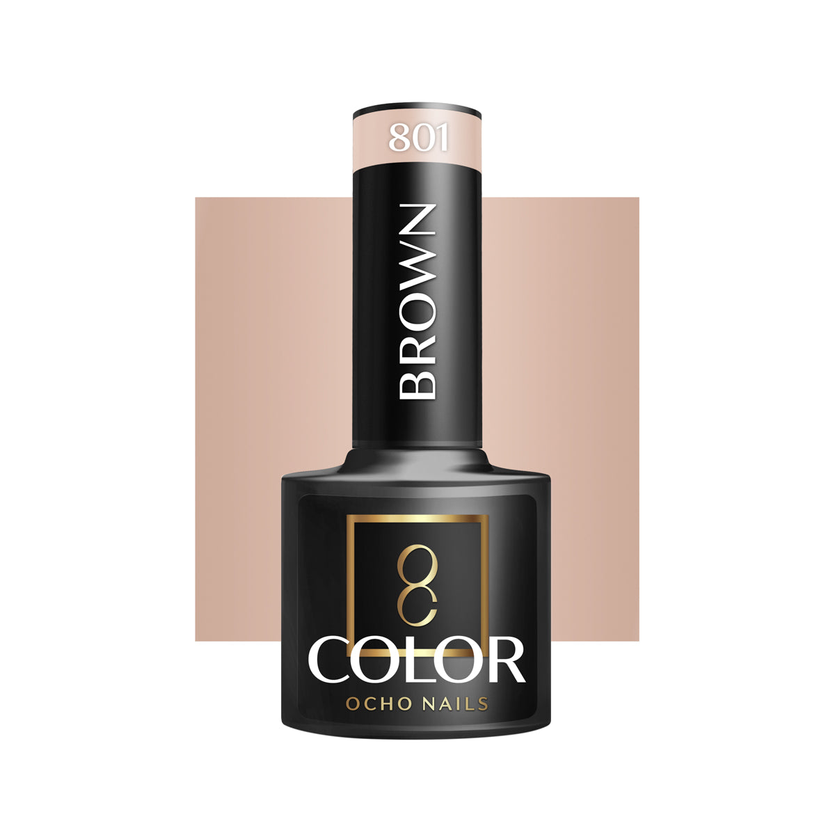 OCHO NAILS Hybrid-Nagellack brown 801 -5 g
