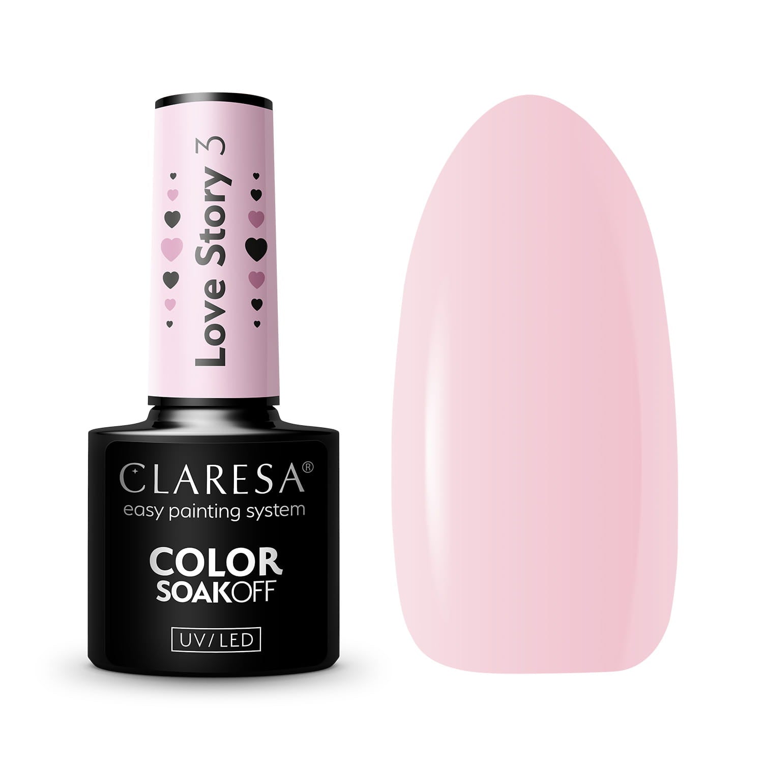 CLARESA LOVE STORY 3 - 5 g hibridni lak