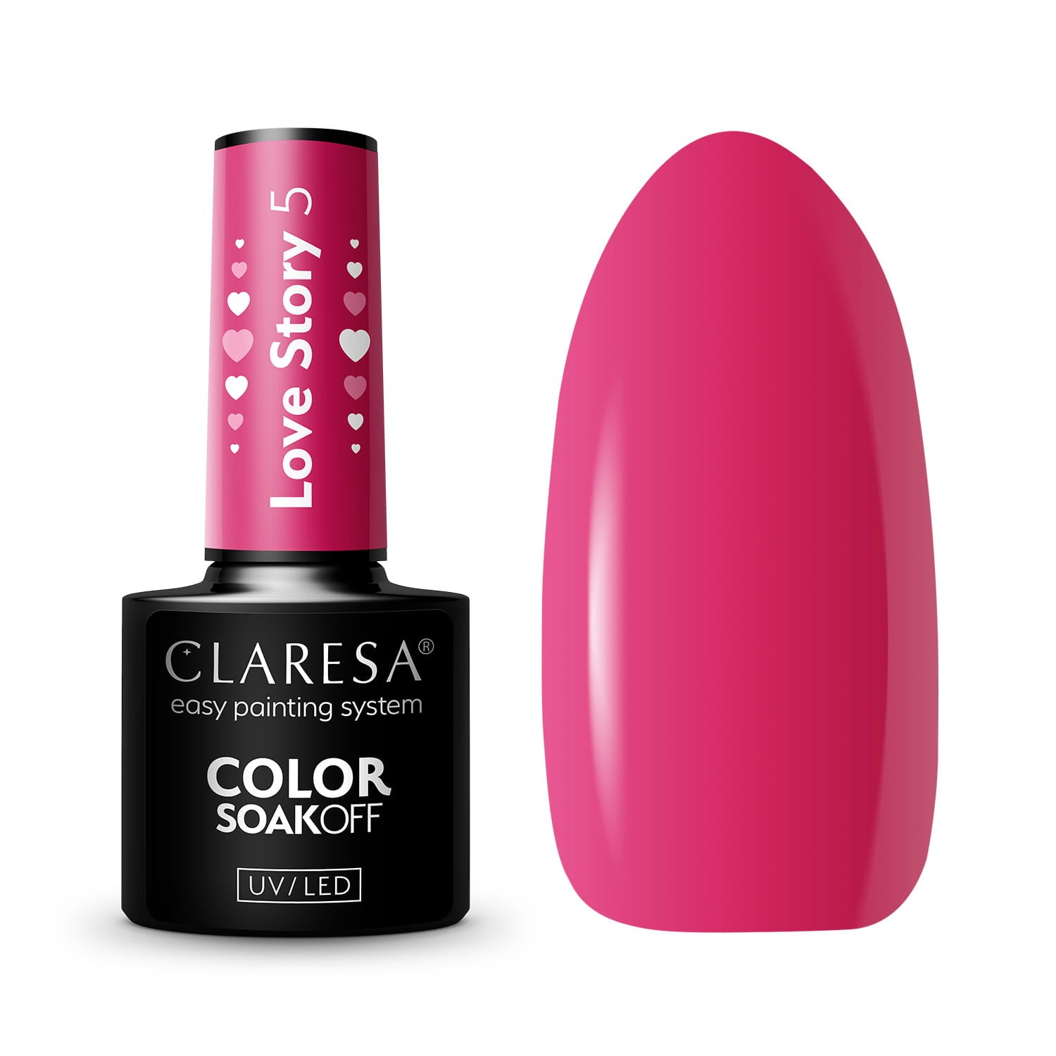 CLARESA hibridni lak LOVE STORY 5 - 5 g