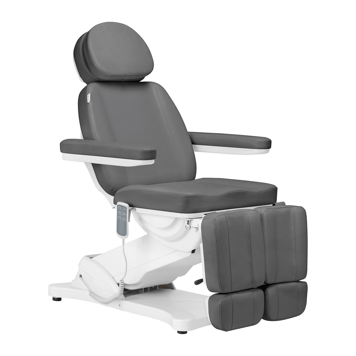 Električna kozmetička stolica SILLON CLASSIC 3 motora s pedi podlogom gray
