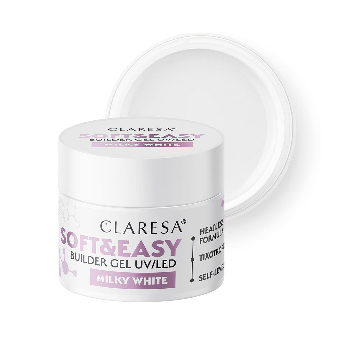 Claresa Aufbaugel Soft&Easy Gel Milch weiß 90g
