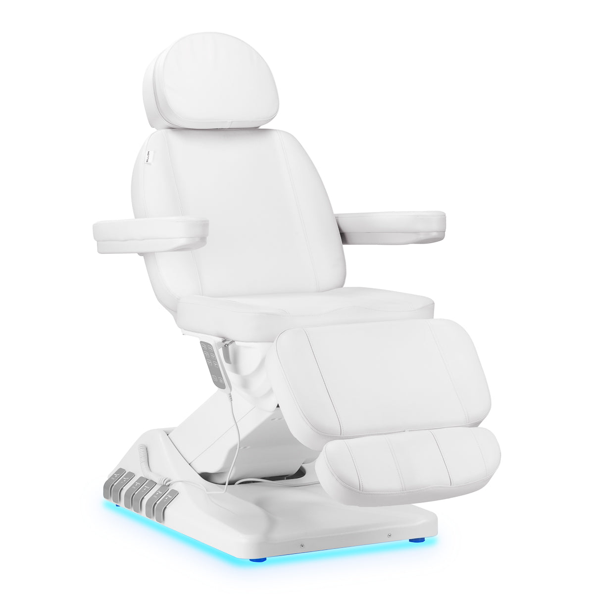 Elektrischer Kosmetiksessel SILLON Luxury 3 Motoren weiß Fußschalter