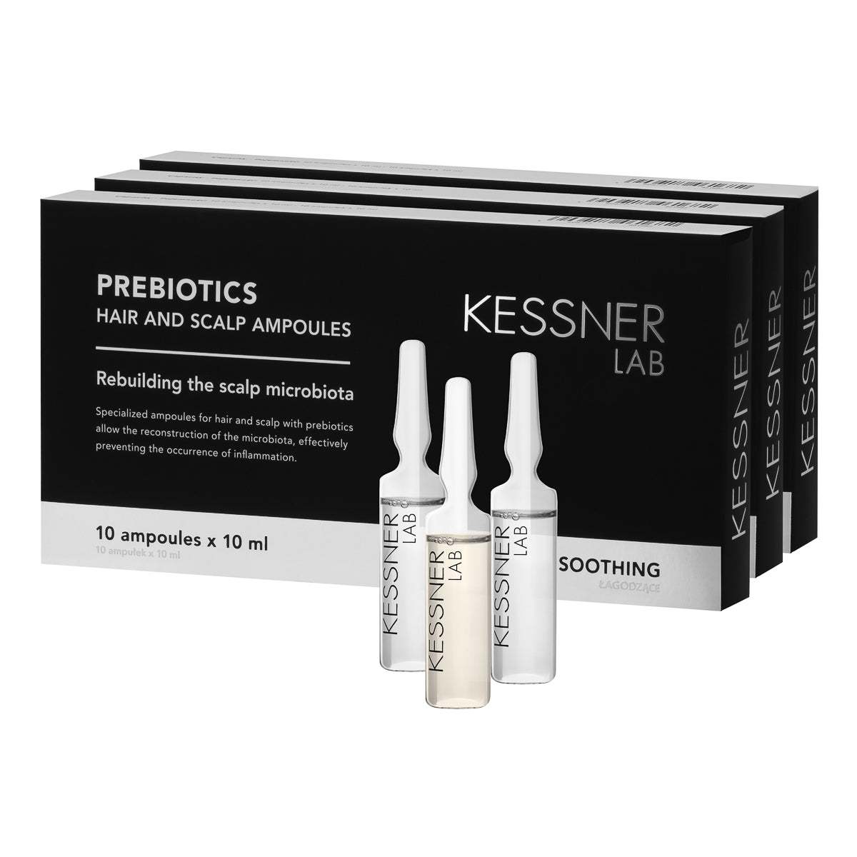 Set Kessner Lab ampula: prebiotik, hidratantna, kofeinska