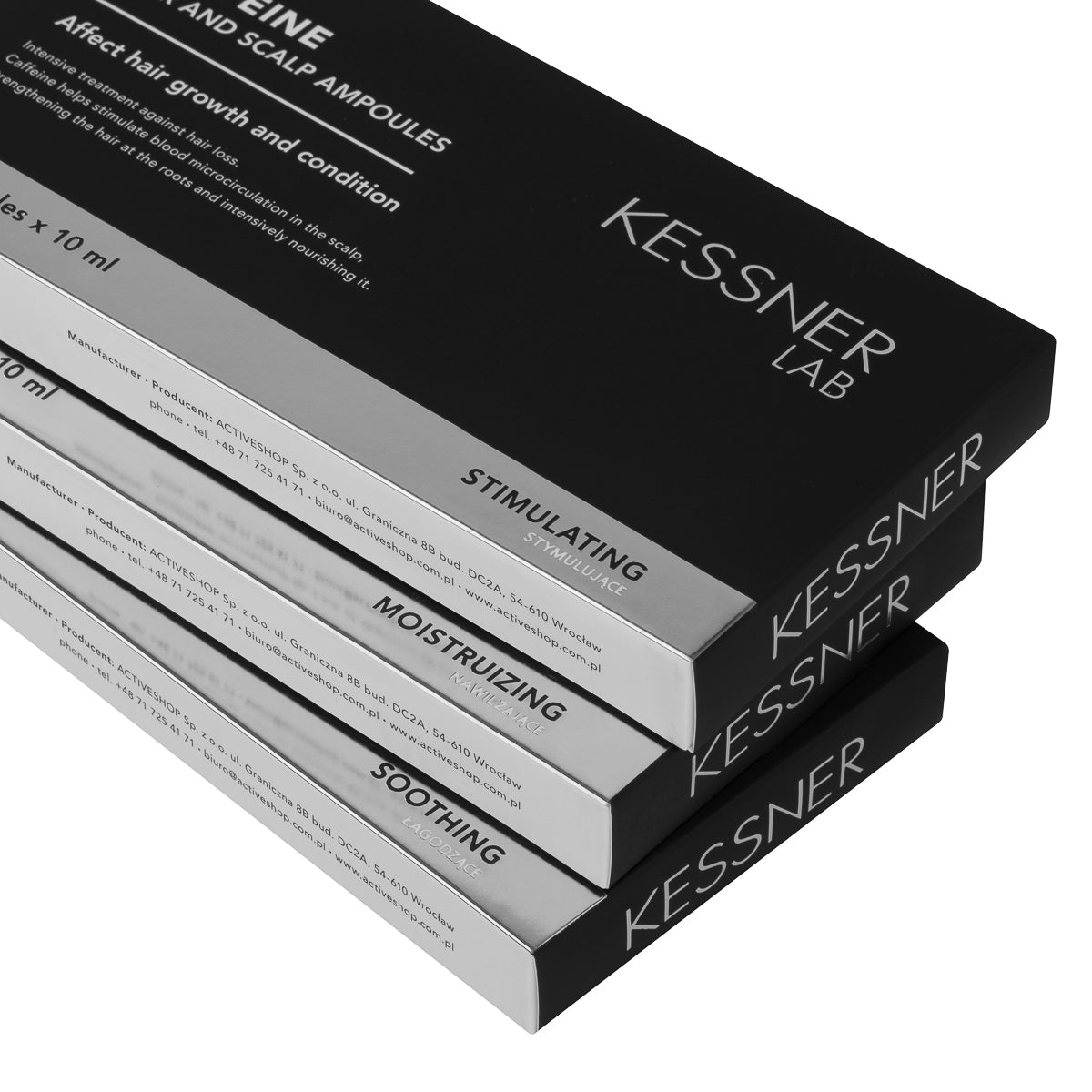 Set Kessner Lab ampula: prebiotik, hidratantna, kofeinska