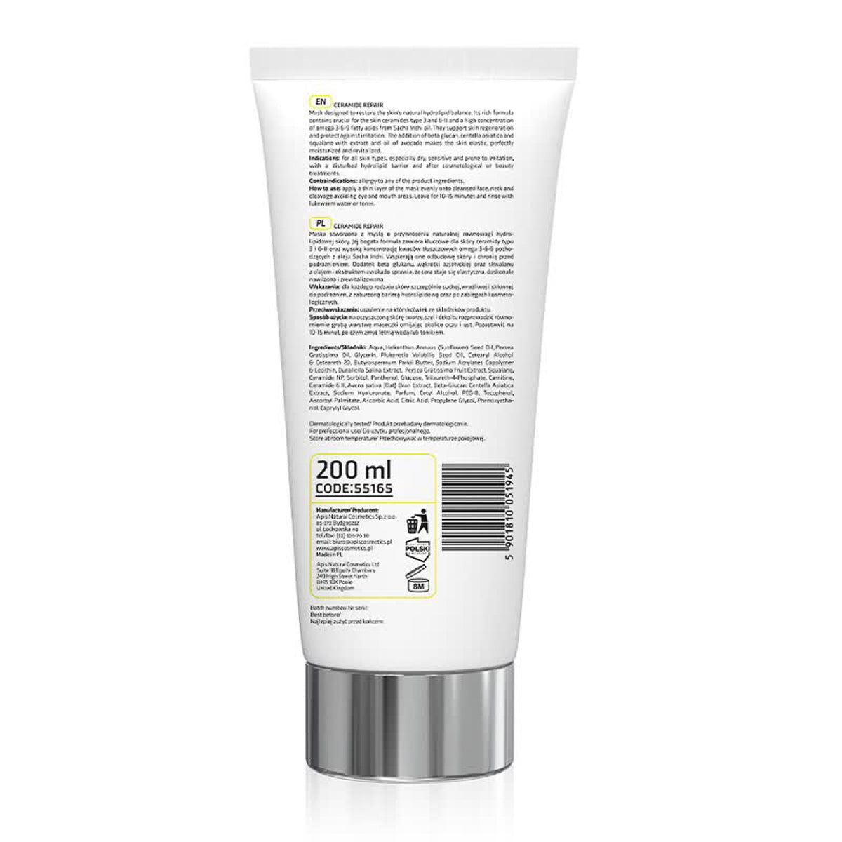 Apis CERAMIDE REPAIR Rebuilding Mask mit Ceramiden und Beta-Glucan 200 ml