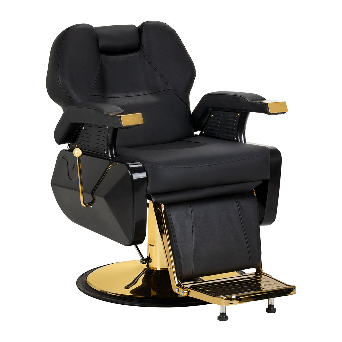 Hair System New York Barberstuhl schwarz gold