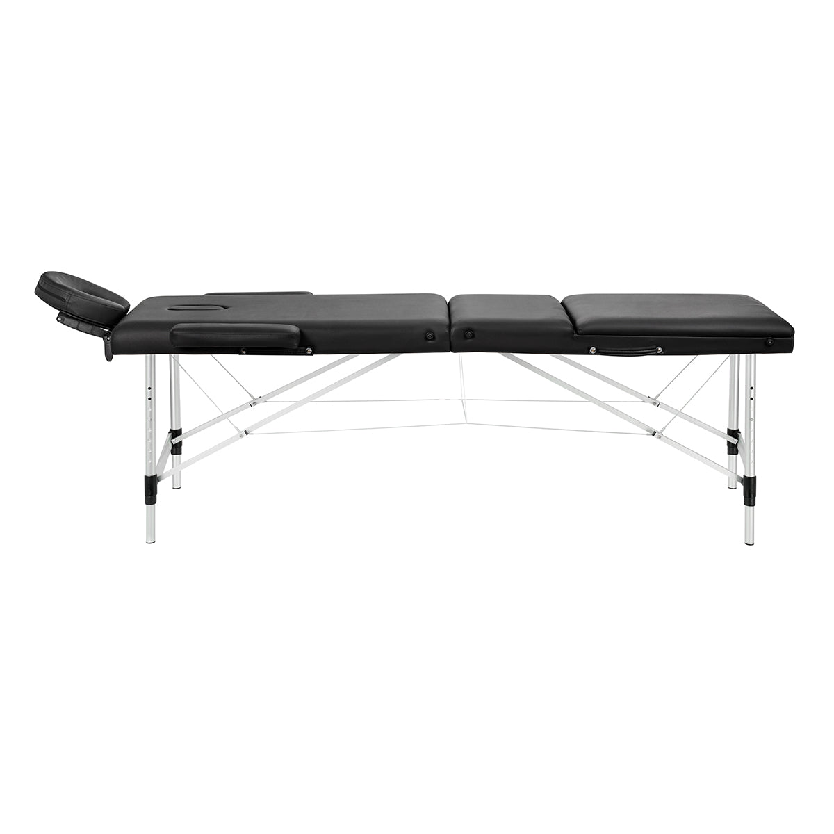 BALANCE aluminium folding massage table 3 segment black