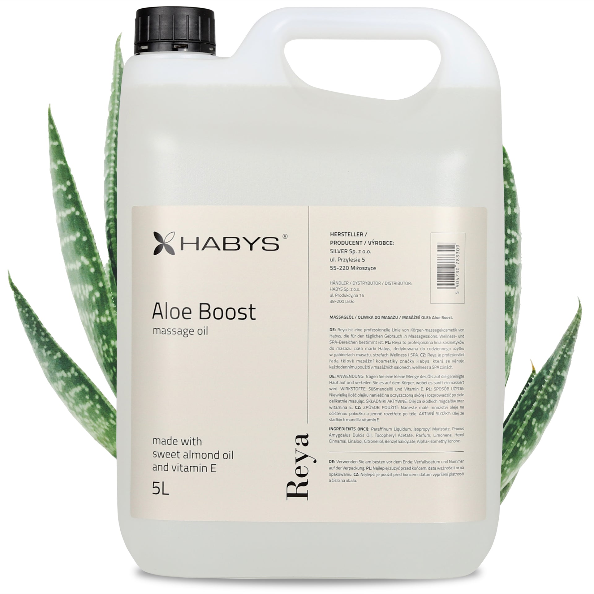Masažno ulje, Aloe Boost, HABYS 5000 ml