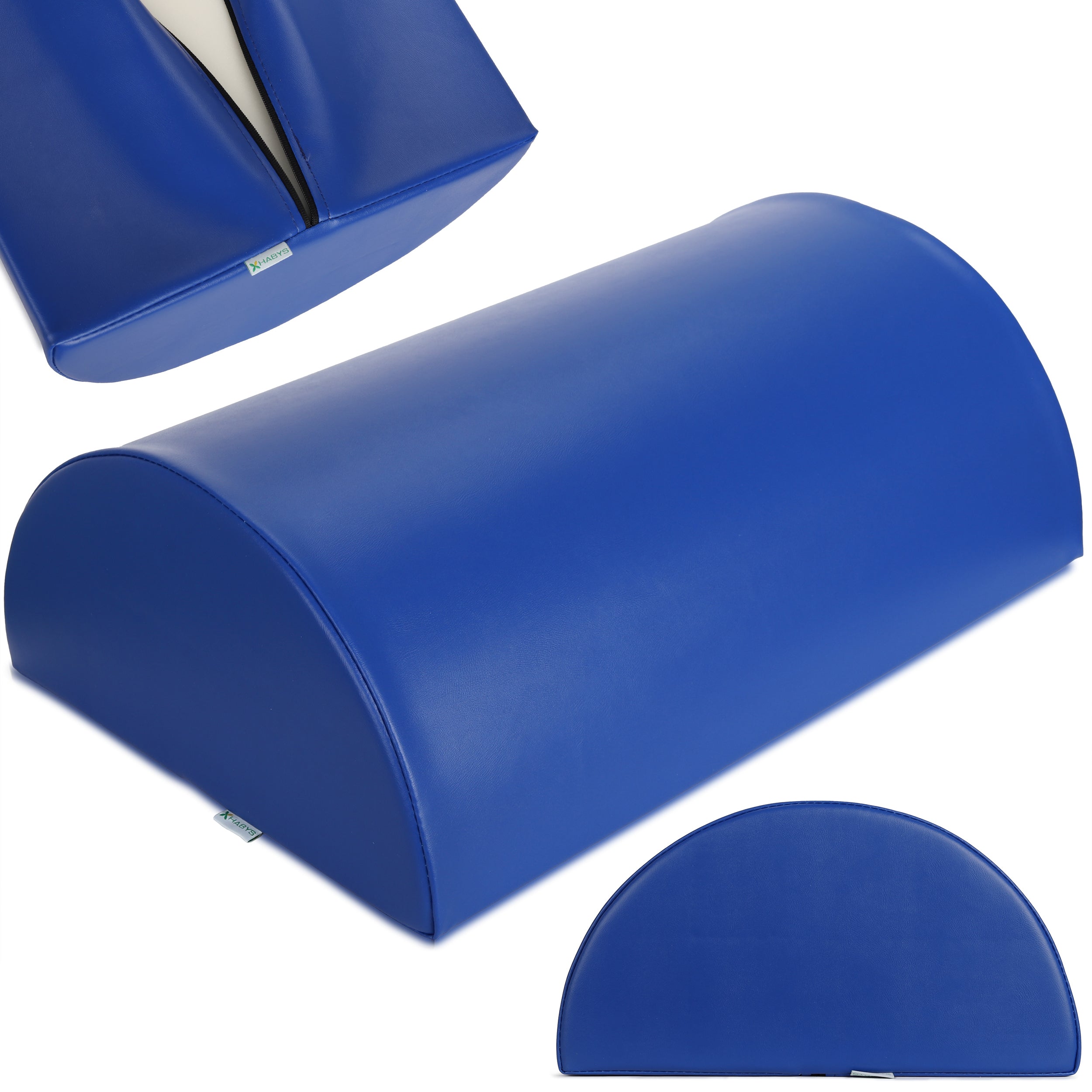 Poluokrugli jastuk 60x40x20 K012 tamnoplavi