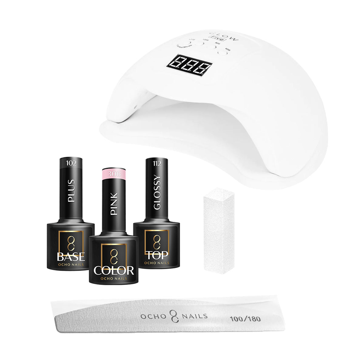 OCHO NAILS hibridni početni set 8