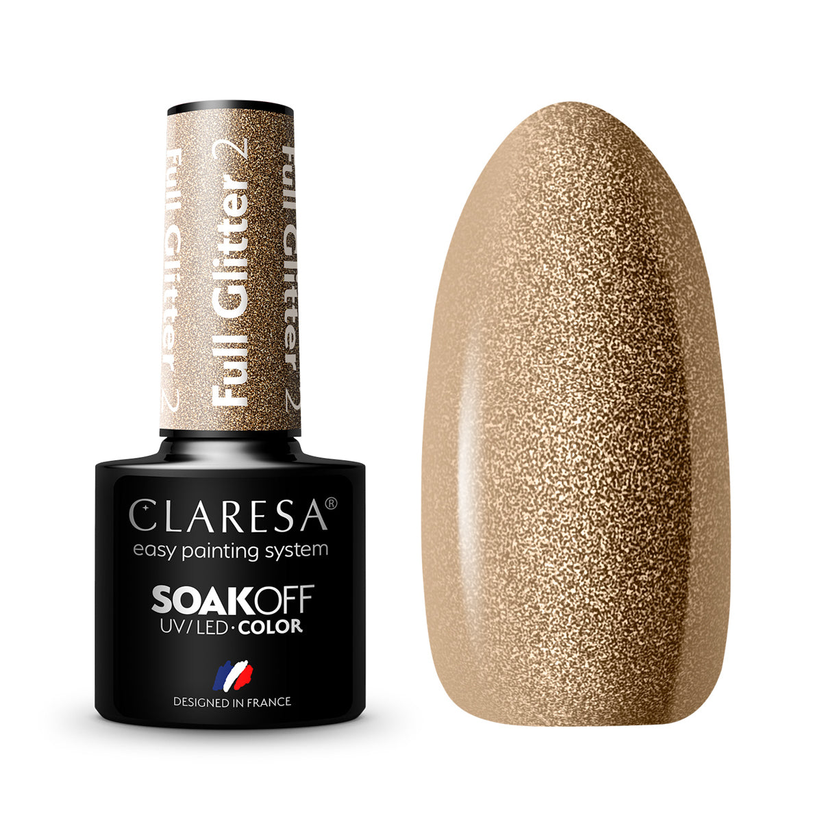 CLARESA Gel Politur FULL GLITTER 2 -5g