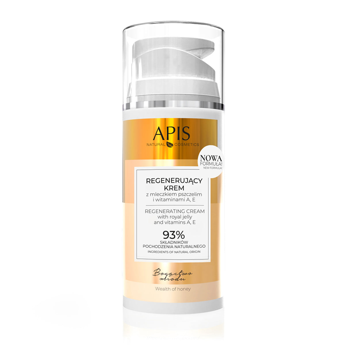 APIS WEALTH OF HONEY, REGENERATING CREAM WITH BEE MILK, VITAMINS A, E 100 ML