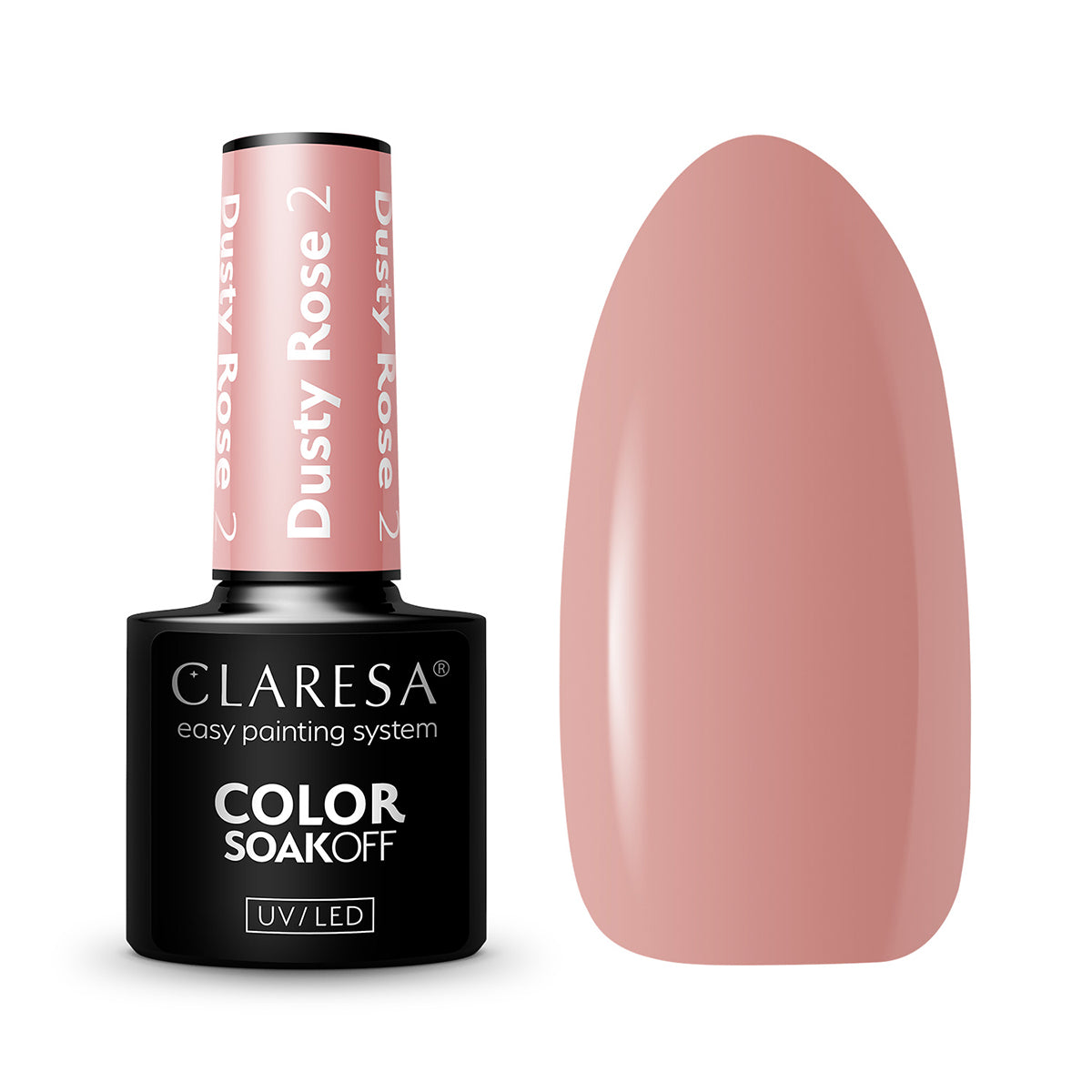 CLARESA hibridni lak za nokte DUSTY ROSE 2 - 5 g