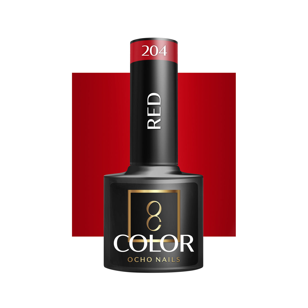 OCHO NAILS Hibridni lak za nokte crveni 204 - 5 g